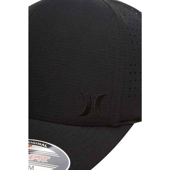 Hurley Men's Hat Phantom Ripstop Water Repellent Flex Fit Cap in S/M Black - Picture 4 of 5